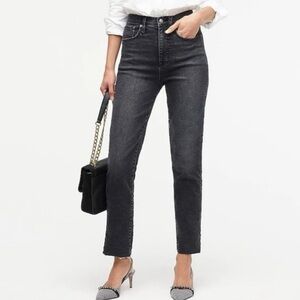 J. Crew Women's Black Straight Leg Jeans